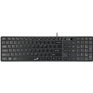 SlimStar 126 Genius Slim Keyboard RU USB Black