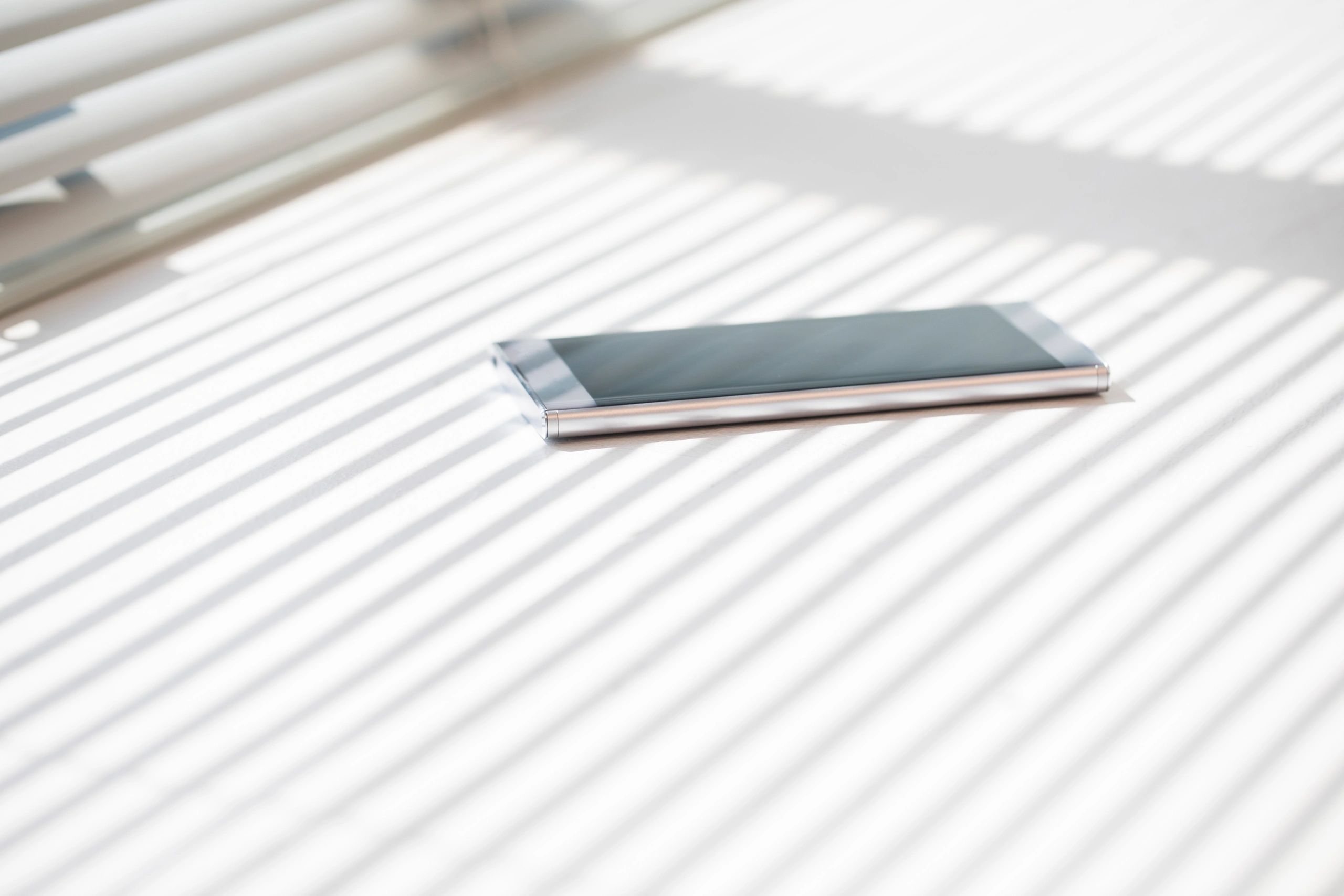 Modern device on table in natural light