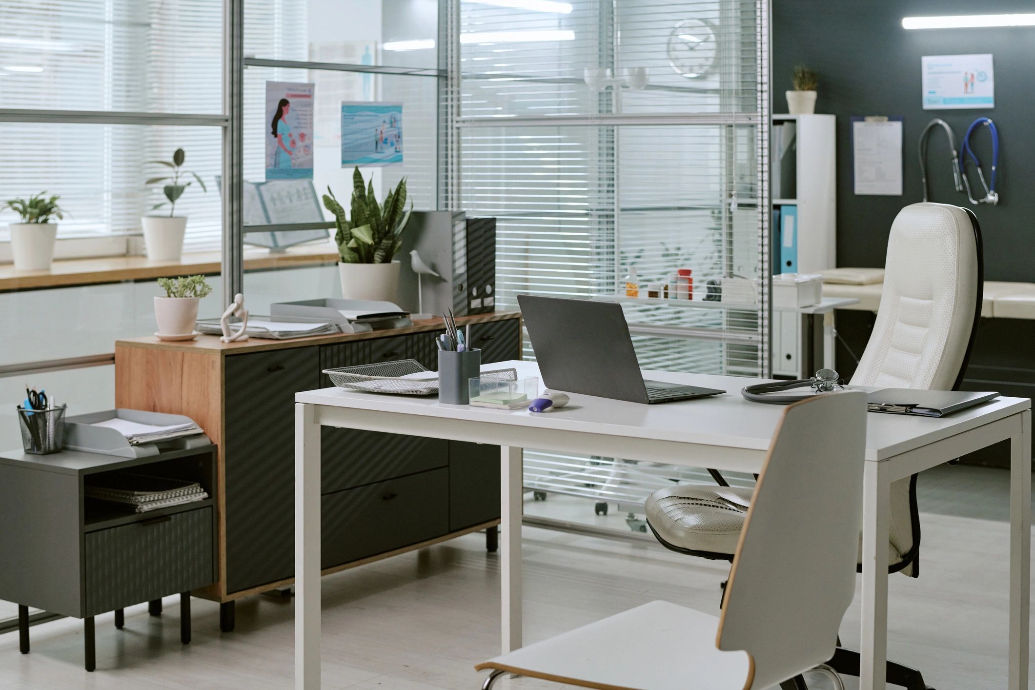 Modern office technology workspace