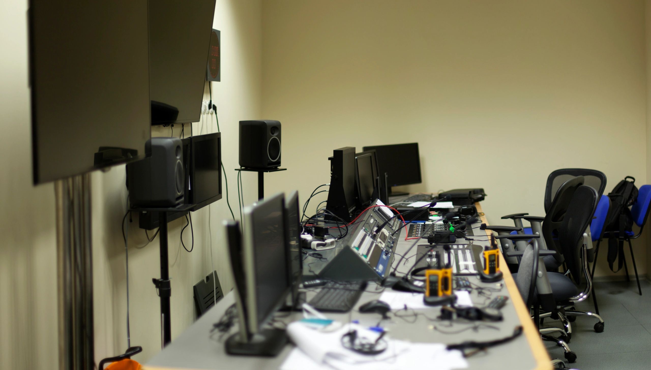 Monitoring control panel and screens for integrated security operations